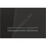 Кнопка для инсталляции цинк/стекло черный/хром черный Sigma 50 Geberit 115.671.DW.2