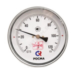 Термометр биметаллический осевой Дк100 -30+50С L=100мм G1/2" БТ-51.220 Росма 00000006175